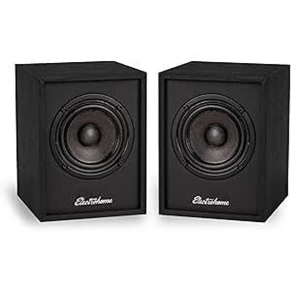 Electrohome Huntley Bookshelf Speakers with Built-in Amp