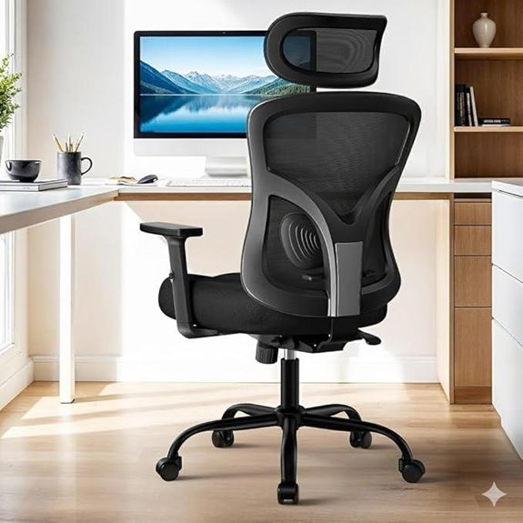 HUANUO Ergonomic Mesh Office Chair with Lumbar