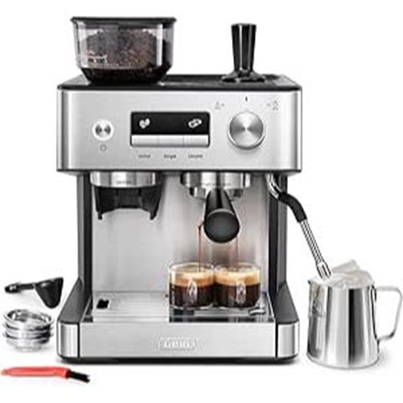 Gevi Espresso Machine with Grinder & Milk Frother