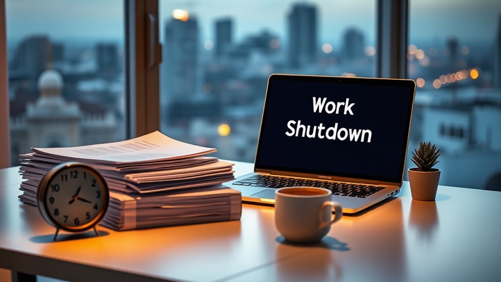establish a consistent shutdown routine