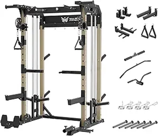 MAJOR FITNESS F22 Power Rack with Attachments
