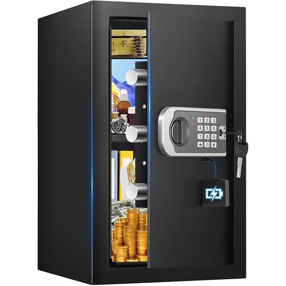 Secure 3.5 Cuft Fireproof Home Safe with Digital Lock