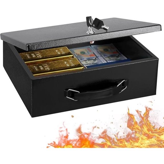 KYODOLED Fireproof Locking Document Safe Box
