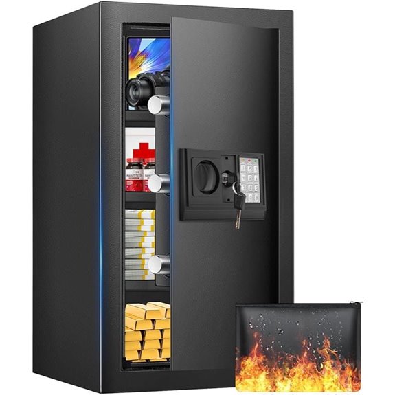 22-Inch Fireproof Waterproof Digital Safe with Smart Lock