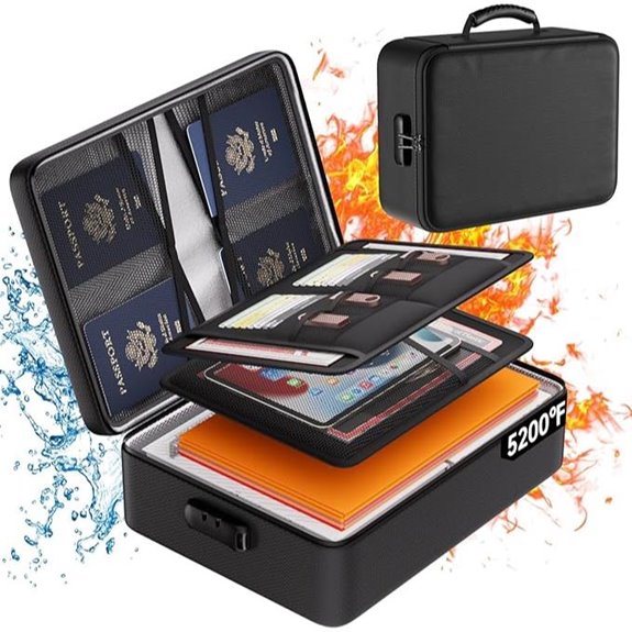 DocSafe Fireproof & Waterproof Document Organizer