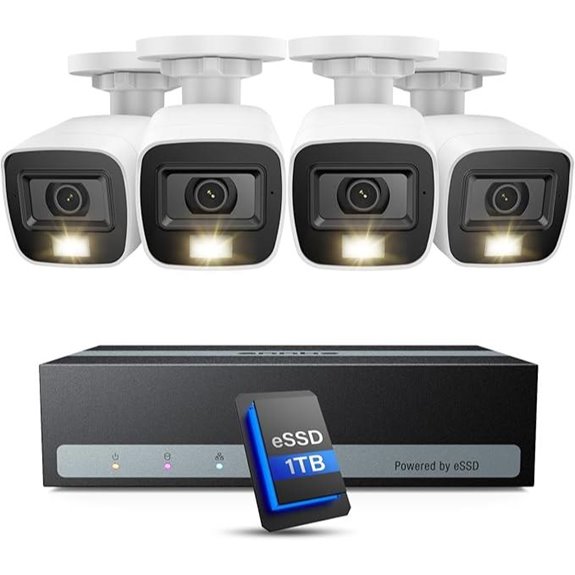 ANNKE 5-in-1 8CH Security System with 4 Cameras