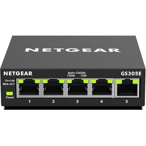 NETGEAR 5-Port Gigabit Smart Managed Ethernet Switch