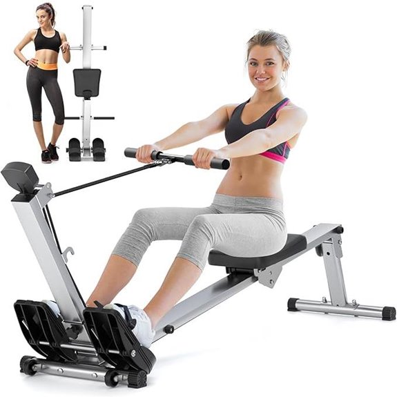 foldable magnetic rowing machine