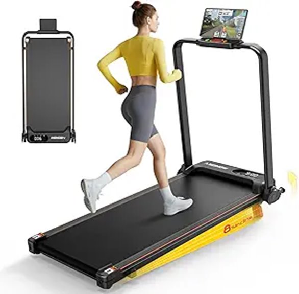 Portable Folding Walking Treadmill with Handle