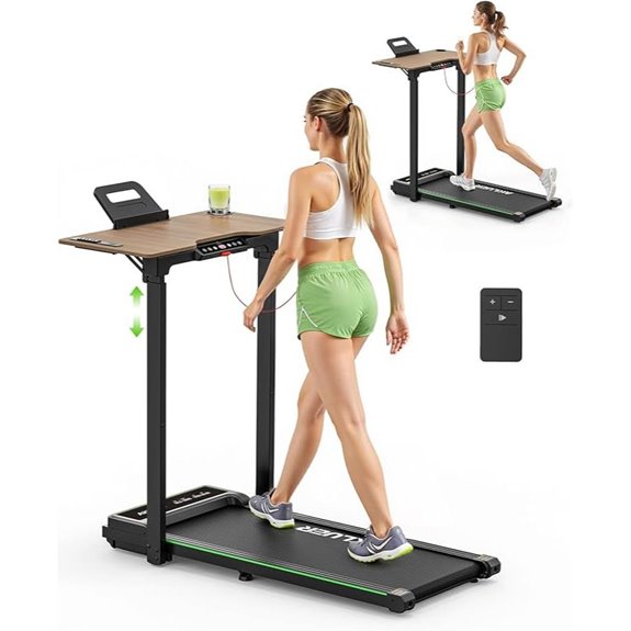 Akluer Folding Walking Treadmill with Remote Control
