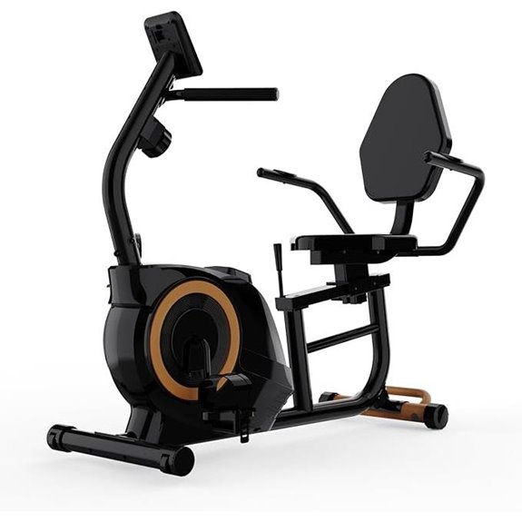 Recumbent Exercise Bike with 400LB Capacity and LCD