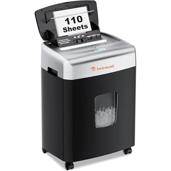 Bonsaii Heavy Duty Micro Cut Paper Shredder
