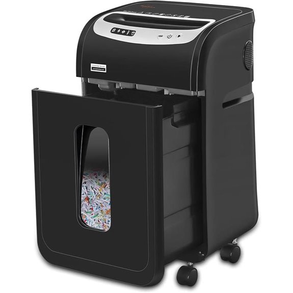 Heavy Duty Paper Shredder with Jam Proof and Large Bin