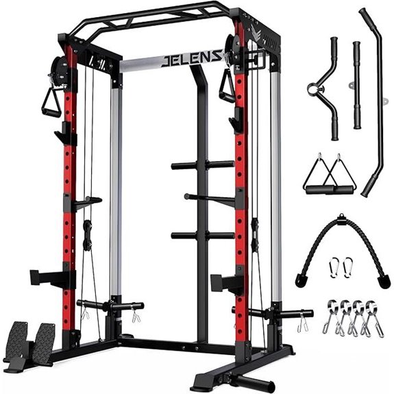 Power Cage 2000LBS Multi-Function Squat Rack