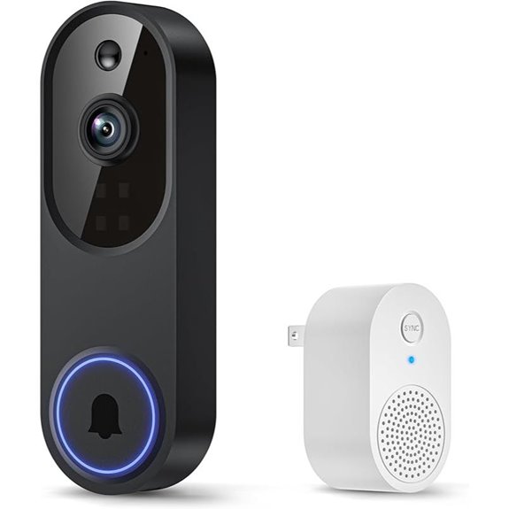 1080p Wi-Fi Video Doorbell with Motion Detection