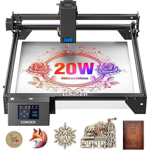 Longer Ray5 20000mW Laser Engraver with Touch Screen