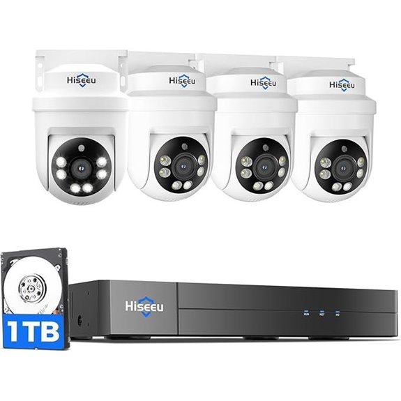 Hiseeu 3K 360° PTZ Security Camera System