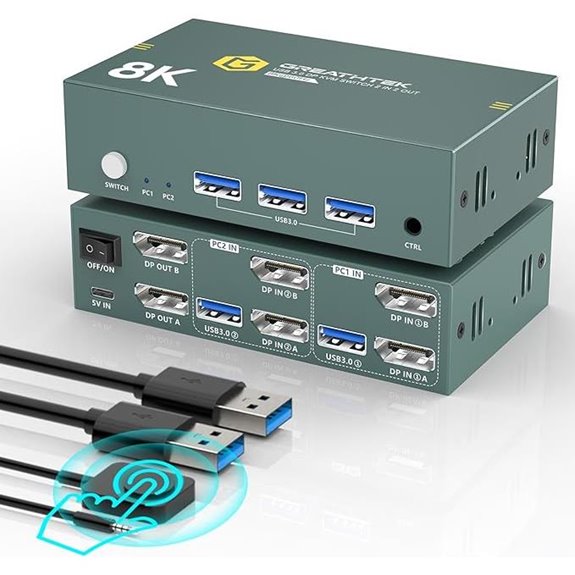 high resolution dual monitor switch