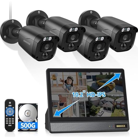 Full HD 5MP Wired Outdoor Security Camera System