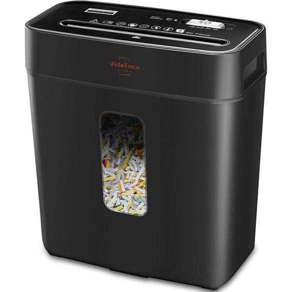 8-Sheet Cross-Cut Paper Shredder for Home Use