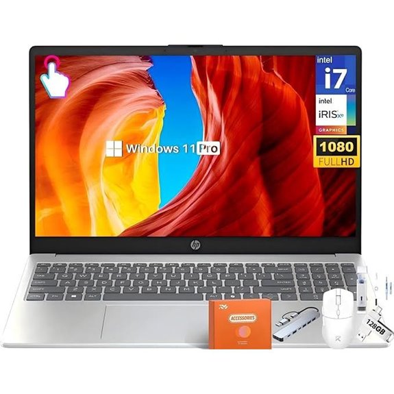 HP 15.6 FHD Touch Business Laptop with i7-1355U