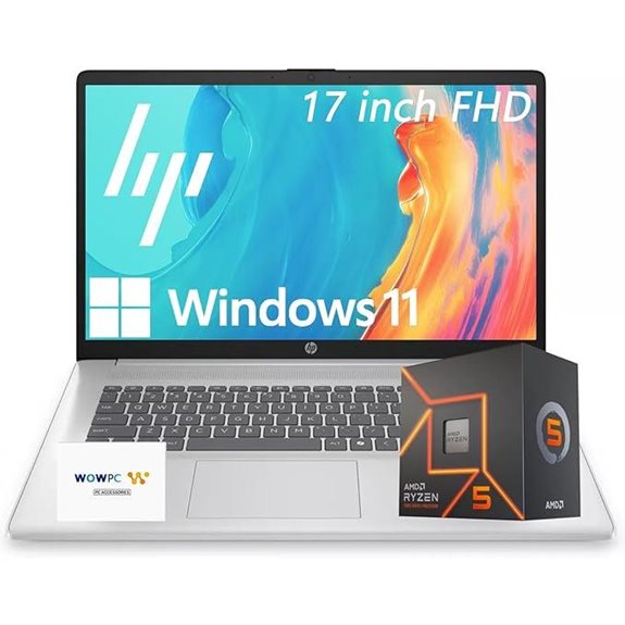 HP 17 Business Laptop with Ryzen 32GB RAM 1TB SSD