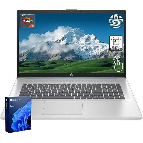HP 17.3 Touchscreen Business Laptop with Ryzen 5