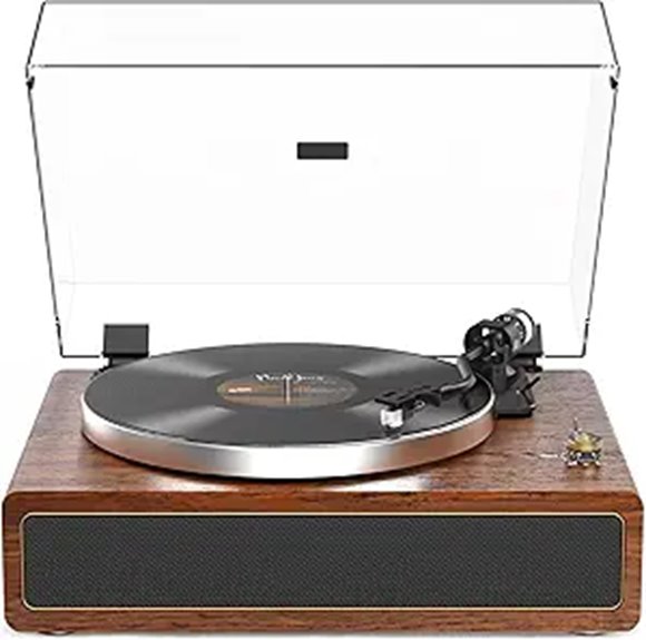 All-in-One Belt-Drive Turntable with Built-in Speakers