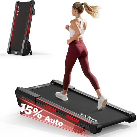 Jogwell Walking Treadmill with Auto Incline and App