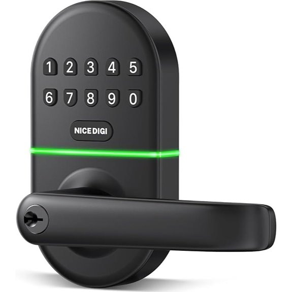 Smart Digital Door Lock with Handle Keyless Entry