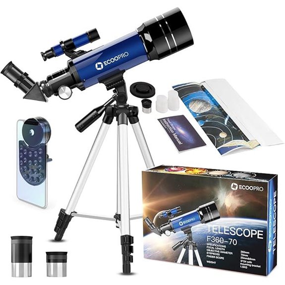 Kids & Adults Refractor Telescope with Phone Adapter