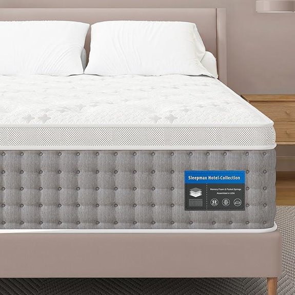 Sleepmax King 14-Inch Hybrid Mattress with Lumbar Support