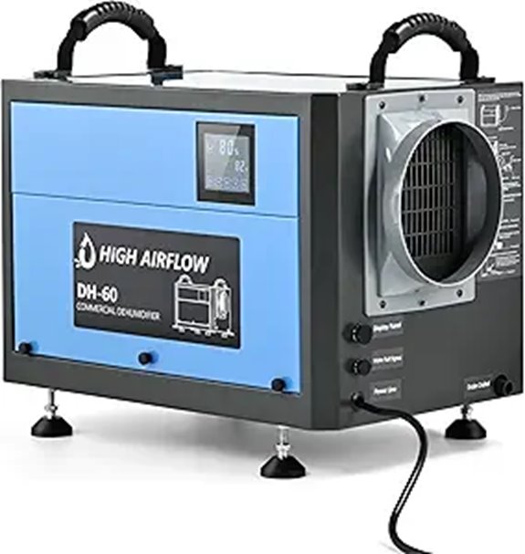 EUHOMY 130 Pint Crawl Space Dehumidifier with Drain