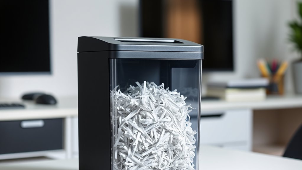 large capacity shredder features