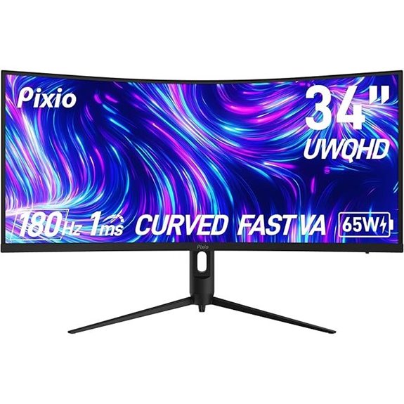 large curved gaming monitor