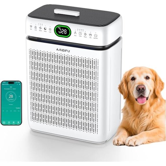 Large Room Air Purifier with HEPA WiFi & Filters