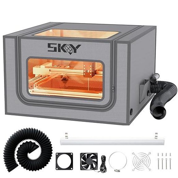 laser engraver with lighting