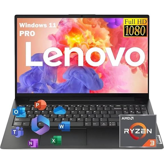 Lenovo V15 Laptop with Ryzen 3 16GB 512GB SSD