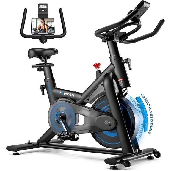 Magnetic Resistance Exercise Bike with App and LCD