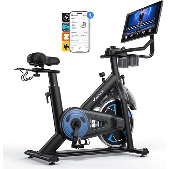 Merach Magnetic Exercise Bike with App and Tablet Mount