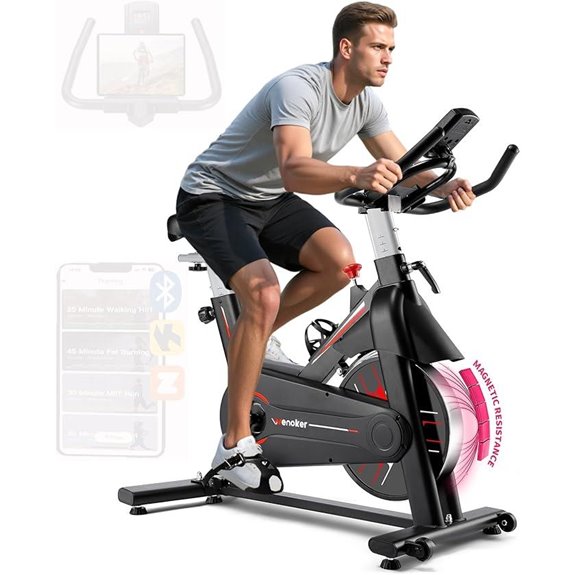 Wenoker Magnetic Exercise Bike with Tablet Holder