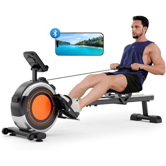 magnetic bluetooth lcd rowing