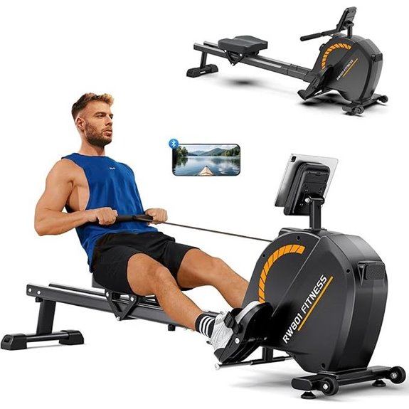 magnetic bluetooth lcd rowing