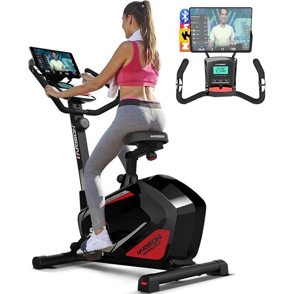 HARISON Exercise Bike with Magnetic Resistance and LCD Monitor