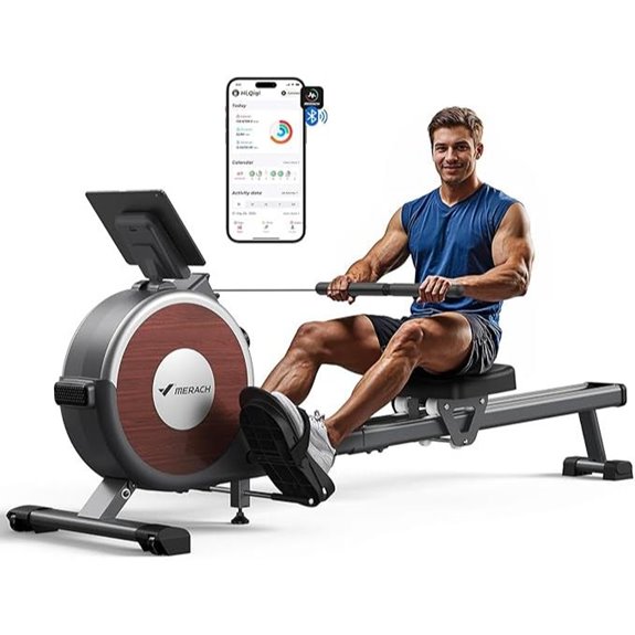 MERACH Magnetic Rowing Machine with 16 Levels