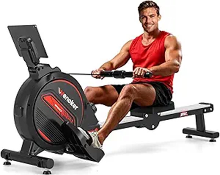 magnetic resistance rowing machine