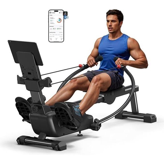 MERACH Magnetic Rowing Machine with App & Coaching