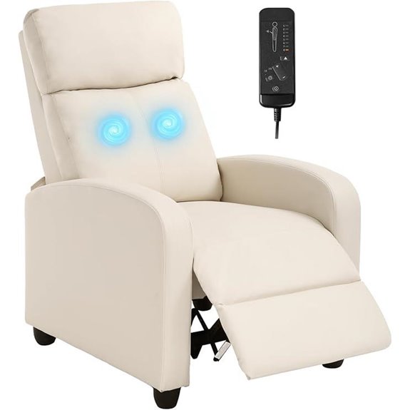 FDW Recliner Massage Chair with Lumbar Support