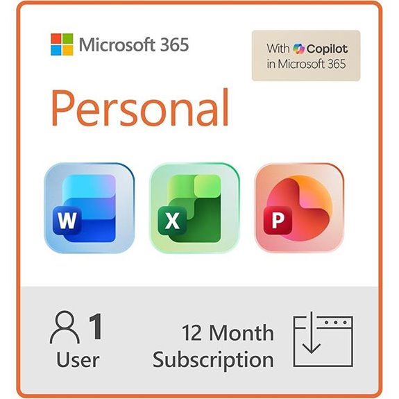 Microsoft 365 Personal 12-Month Office Subscription