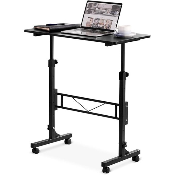 Portable Adjustable Standing Desk with Wheels